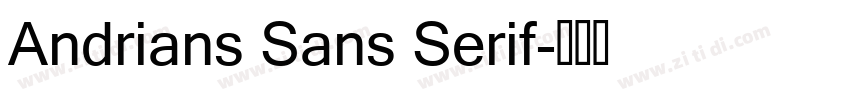 Andrians Sans Serif字体转换